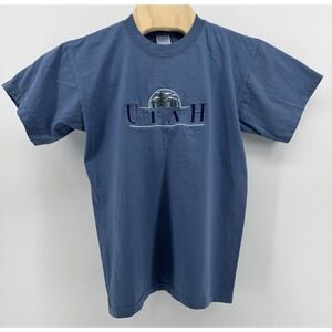 Vintage Teemax Utah Rocky Mountains Graphic T-Shirt Classic Fit Size Medium